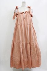 画像1: Katie / COVEN tiered dress  オレンジベージュ H-26-03-18-004-LO-OP-KB-ZH (1)