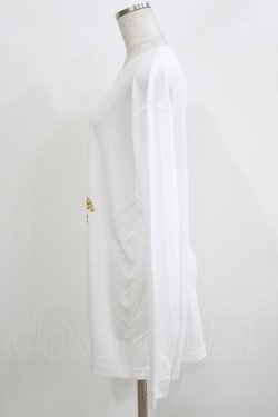 画像2: meltyglow / プリントロングトップス XL 白 H-26-03-18-052-PU-TO-KB-ZH