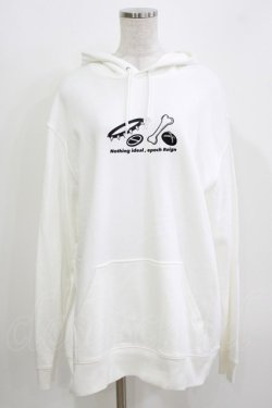 画像1: NieR Clothing / プリントPULLOVER PARKA 2XL 白 H-26-03-18-055-PU-TO-KB-ZH