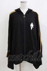 画像1: NieR Clothing / 着物風袖ORANGE LINE ZIP OUTER  黒 H-26-03-18-058-PU-TO-KB-ZH (1)