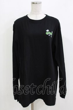 画像1: Candy Stripper / 8bit　L/S TEE  黒 H-26-03-18-060-PU-TO-KB-ZH