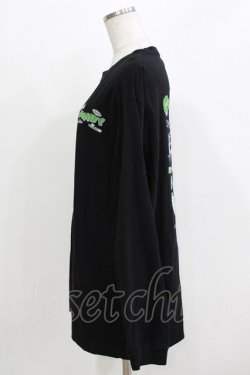 画像2: Candy Stripper / 8bit　L/S TEE  黒 H-26-03-18-060-PU-TO-KB-ZH