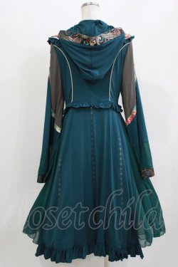 画像3: Ozz oneste / 和チャイナフードワンピース  グリーン H-26-03-18-005-OO-OP-KB-ZH