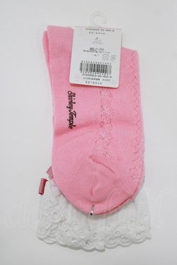 画像2: Shirley Temple / クルー丈ソックス  ピンク H-26-03-18-067-ET-ZA-NS-ZH