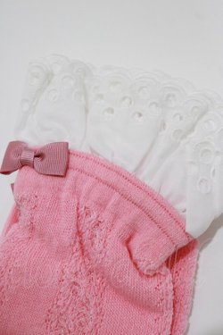 画像3: Shirley Temple / クルー丈ソックス  ピンク H-26-03-18-067-ET-ZA-NS-ZH