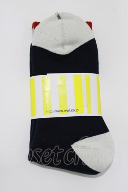 画像2: WORLD WIDE LOVE！(Rydia) / JAOYRIDERソックス  ネイビー H-26-03-18-071-PU-ZA-KB-ZH