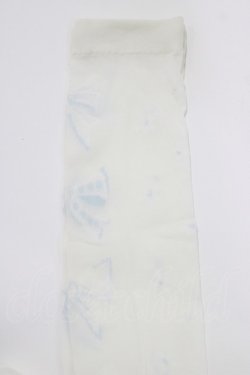 画像2: Jane Marple / リボンレースオーバーニー  オフ×ブルー H-26-03-18-076-JM-ZA-KB-ZH