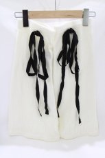 画像1: MILK / Wrap Ribbonレッグウォーマー  白 H-26-03-18-079-ML-ZA-KB-ZH (1)
