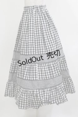 画像2: merry jenny / イレギュラーチェックスカート  ブラック H-26-03-18-008-LO-SK-KB-ZH