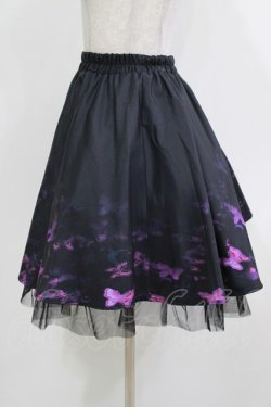 画像2: NieR Clothing / 裾チュールスカート  黒 H-26-03-18-012-PU-SK-KB-ZH