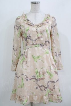 画像1: MILK / Lilybellシアードレス  ハニーベージュ H-26-03-18-013-ML-OP-KB-ZH