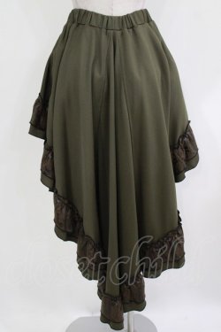 画像3: Qutie Frash / 後ろロングスカート  カーキ H-26-03-18-015-QU-SK-KB-ZH