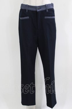 画像1: MILKBOY / 2TONE PANTS  ネイビー H-26-03-18-021-MB-PA-KB-ZH