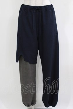 画像1: MILKBOY / ASSYMETRY PANTS  ネイビー×グレー×クロ H-26-03-18-022-MB-PA-KB-ZH