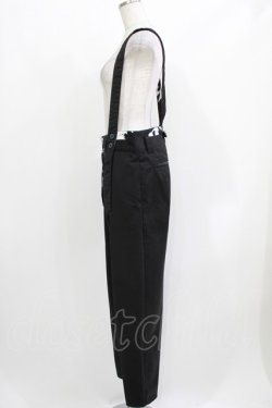 画像2: MINT NeKO / サス付センタープレスパンツ  黒 H-26-03-18-023-HN-PA-KB-ZH