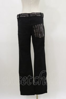 画像2: SEX POT ReVeNGe / プリント切替パンツ M 黒 H-26-03-20-040-SP-PA-KB-ZH