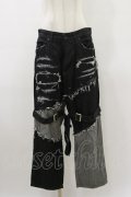 CIVARIZE / ワイドシルエットボンテージパンツ  ブラック H-26-03-20-041-GO-PA-KB-ZH