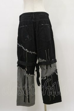 画像2: CIVARIZE / ワイドシルエットボンテージパンツ  ブラック H-26-03-20-041-GO-PA-KB-ZH