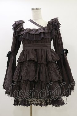 画像1: Vallee lys / Coquelicot Dress -gauze-  グレー H-26-03-20-049-GO-OP-KB-ZH