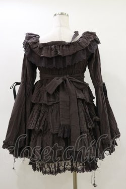 画像2: Vallee lys / Coquelicot Dress -gauze-  グレー H-26-03-20-049-GO-OP-KB-ZH