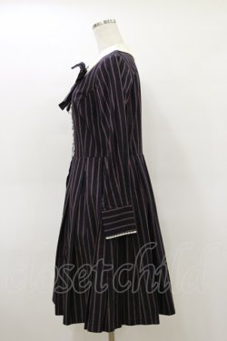 画像3: Leur Getter / レジメンストライプワンピース  ネイビー H-26-03-20-052-LU-OP-KB-ZH