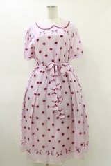 Jane Marple / Pas de bourree Dayドレス  ピンク H-26-03-20-053-JM-OP-KB-ZH