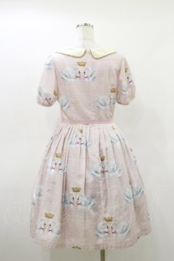 画像2: Leur Getter / Crown Swan袖付ワンピース M ピンク H-26-03-20-054-LU-OP-KB-ZH