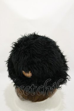 画像2: Dangerous nude / ファーハット  黒 H-26-03-20-008-PU-AC-KB-ZH