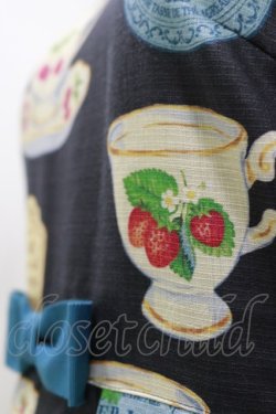 画像4: Leur Getter / フルーツティータイム袖付ワンピース M ネイビー H-26-03-20-055-LU-OP-KB-ZH