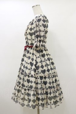 画像3: Leur Getter / トランプモチーフシフォンワンピース M アイボリー H-26-03-20-056-LU-OP-KB-ZH