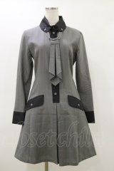 MIHO MATSUDA / タイ付ワンピース  グレー H-26-03-20-059-GO-OP-KB-ZH