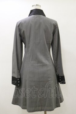 画像2: MIHO MATSUDA / タイ付ワンピース  グレー H-26-03-20-059-GO-OP-KB-ZH