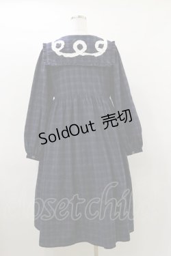 画像2: merry jenny / スクエアカラーチェックワンピース  ネイビー H-26-03-20-064-LO-OP-KB-ZH