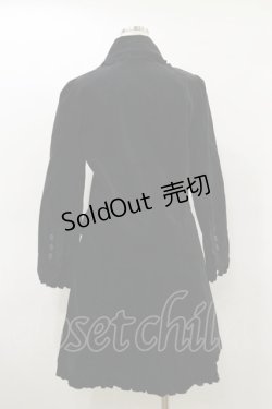 画像2: PEACE NOW / 別珍フリルコート  ブラック H-26-03-20-065-PU-CO-KB-ZH