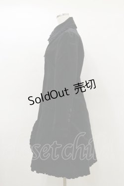 画像3: PEACE NOW / 別珍フリルコート  ブラック H-26-03-20-065-PU-CO-KB-ZH