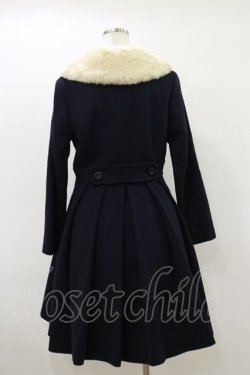 画像2: Leur Getter / ダブルリボン付ウールコート  ネイビー H-26-03-20-066-LU-CO-KB-ZH