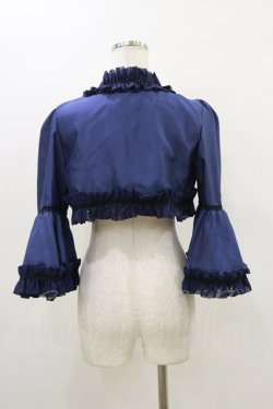画像2: ATELIER PIERROT / フリルボレロ  ネイビー H-26-03-20-010-EL-TO-KB-ZH