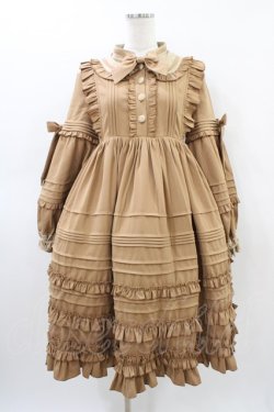 画像1: Destiny Axes（海外ロリータブランド） / ワンピース L ブラウン H-26-03-20-1029-0-OP-NS-ZH