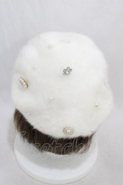 画像2: Swankiss / SX crystal snow berret  オフ H-26-03-20-1005-CA-AC-NS-ZH
