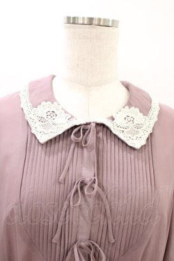 画像3: an another angelus / レース使いシアープリーツワンピース Free MAUVE H-26-03-20-1031-CA-OP-NS-ZH