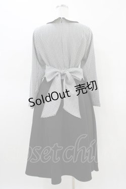 画像2: an another angelus / レイヤード風ギンガムフィット&フレアーワンピース Free ブラック H-26-03-20-1033-CA-OP-NS-ZH