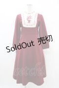 Fi.n.t / 絵画風ヨーク刺繍ワンピース Free Bordeaux H-26-03-20-1035-CA-OP-NS-ZH