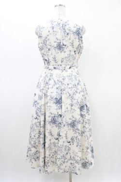 画像2: an another angelus / フォレストトワル柄ノースリーブワンピース Free オフ/ネイビー H-26-03-20-1036-CA-OP-NS-ZH