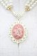 画像1: an another angelus / ホワイトフレームカメオネックレス  PINK H-26-03-20-1007-CA-AC-NS-ZH (1)