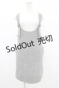Fi.n.t / Uネックチェックジャンパースカート Free GRAY×BK H-26-03-20-1041-CA-OP-NS-ZH