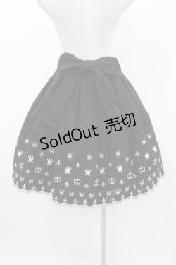 画像2: Innocent World / 王冠とユリ紋章のスカート Free ブラック H-26-03-20-1043-IW-SK-NS-ZH