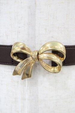 画像2: F&A / 多重リボンバックルゴムベルト  BROWN H-26-03-20-1009-LO-ZA-NS-ZH