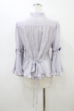 画像2: metamorphose / スタンドカラー姫袖ブラウス サイズ1 ラベンダー H-26-03-20-1054-ME-BL-NS-ZH
