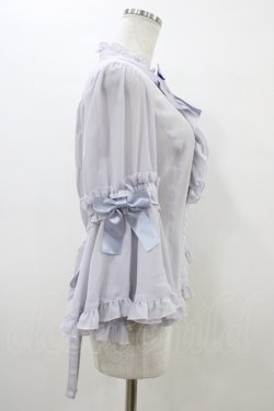 画像3: metamorphose / スタンドカラー姫袖ブラウス サイズ1 ラベンダー H-26-03-20-1054-ME-BL-NS-ZH