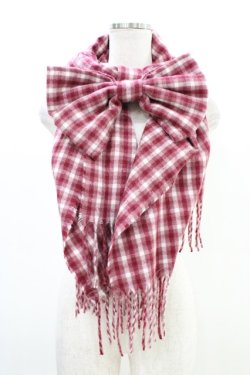 画像1: m petit by misako / AMフハクリボンチェックST  レッド H-26-03-20-1010-LO-ZA-NS-ZH